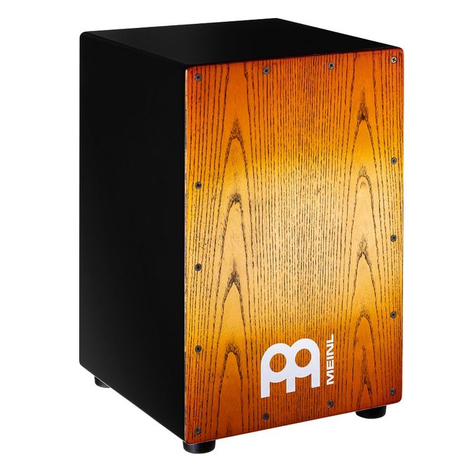 Hovedbilde Meinl MCAJ100BK-SAF Headliner Snare Cajon Black - Sonoran Amber Fade