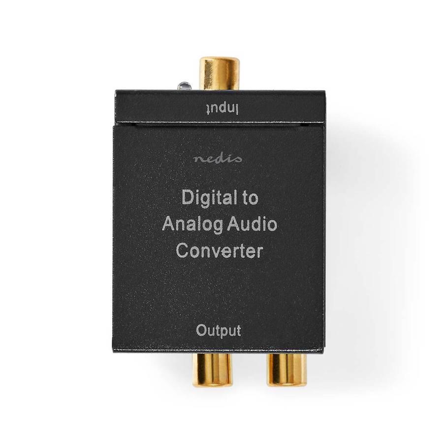 Nedis Digital til analog konverter, TosLink- / S/PDIF til Phono / AUX-3,5 mm