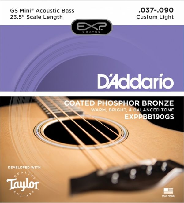 Hovedbilde D'Addario Exppbb190Gs Strengesett Akustisk Bass, Gs Mini .037-.090