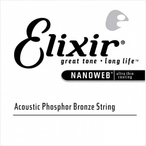 ELIXIR Nanoweb Phosphor Bronse Single .052