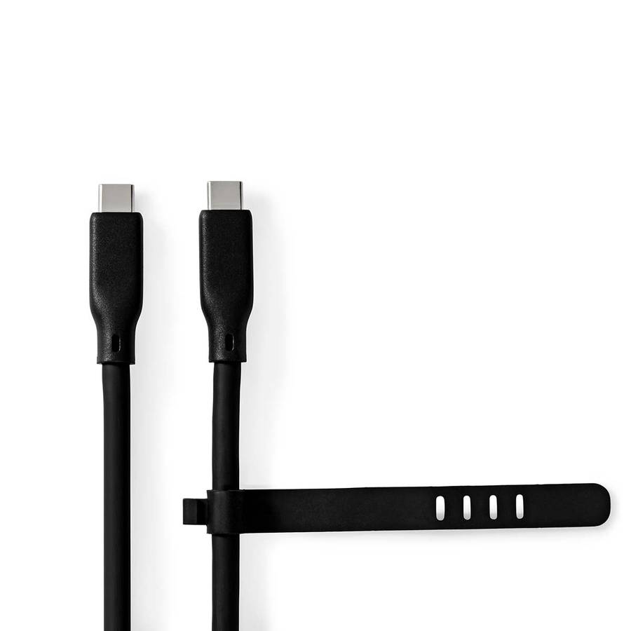 Nedis USB-C 3.2 Gen 2 kabel, USB-C, 20 Gbps, 240W, high-speed, 1M, sort