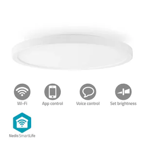 Hovedbilde SmartLife Wi-Fi Rund Taklys 1800lm / RGB / Varm til avkj&oslash;lt hvitt