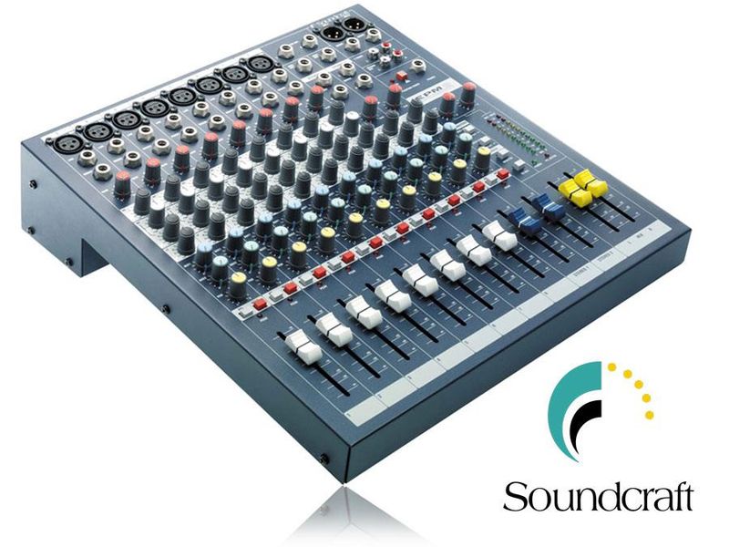 Soundcraft EPM8 mikser med 8 mono og 2 stereo