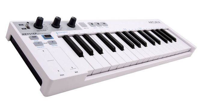 Hovedbilde Arturia KEYSTEP Hvit, USB keyboard med polyfonisk step sequencer