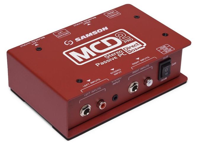 Hovedbilde Samson S-MAX MCD2PRO passiv DI-box for data/nettbrett/mobil