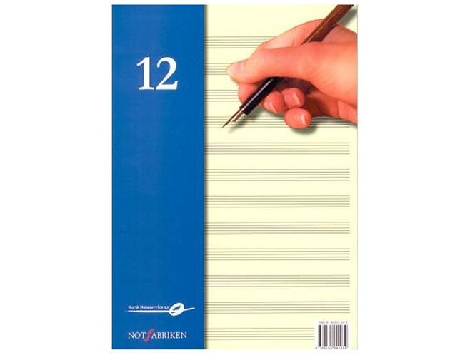 Hovedbilde Noteblokk 12 linjer - A4