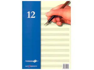 Hovedbilde Noteblokk 12 linjer - A4