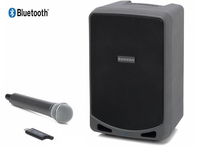 Hovedbilde Samson XP106W høyttaler m/ batteridrift, Bluetooth og trådløs mi