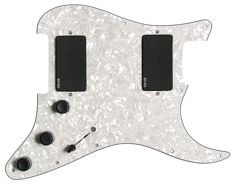EMG KH21-WH HH Kirk Hammett Plekterbrett m. elektronikk HH