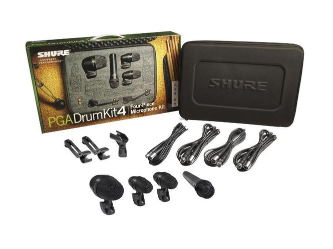 Hovedbilde Shure PGA DRUMKIT4, trommekoffert med 4 mikrofoner og kabling
