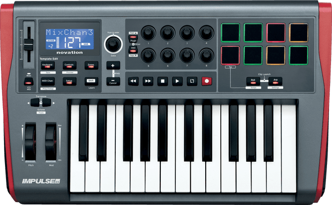 Hovedbilde Novation Impulse-25 USB / MIDI kontroller, 25 tangenter