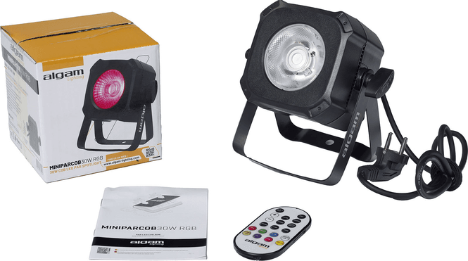 Hovedbilde Algam Lighting MINIPARCOB 30 RGB - Compact RGB 30W COB Par LED
