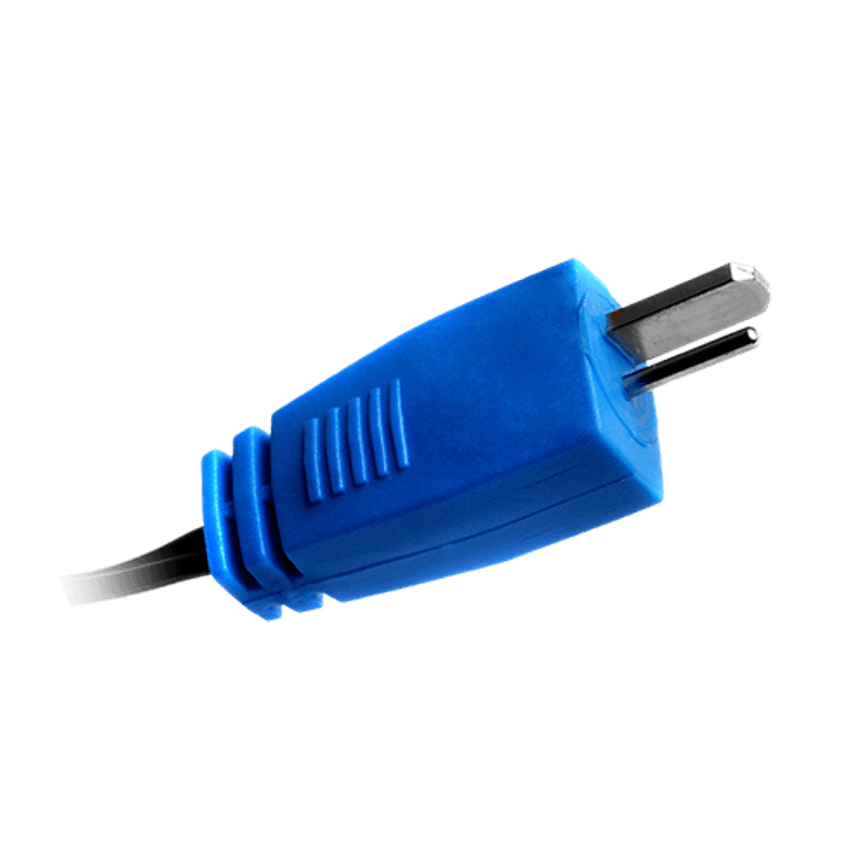 Cioks Type 7 - 2-pin DIN2 plug, I-shape, 50cm (blue)