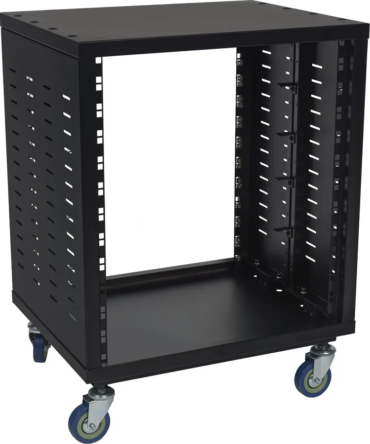 Algam IR 12 – 12U Studio Rack med hjul og ventilasjon