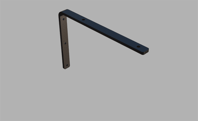 Hovedbilde PSRIG FlexRail veggbrakett. Sort dobbelt skinne, 8mm stål