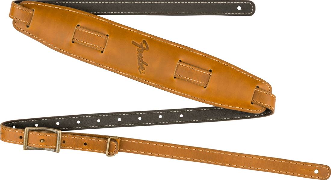 Fender Mustang Saddle Strap / Reim, Long, Butterscotch