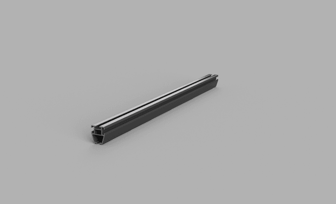 Hovedbilde FlexRail rett profil 1000mm. Sort