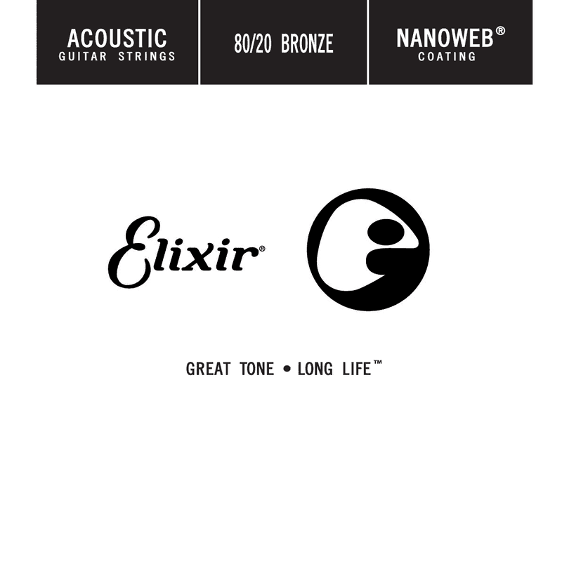 Elixir Plain 80/20 bronze 0.12 løs streng 