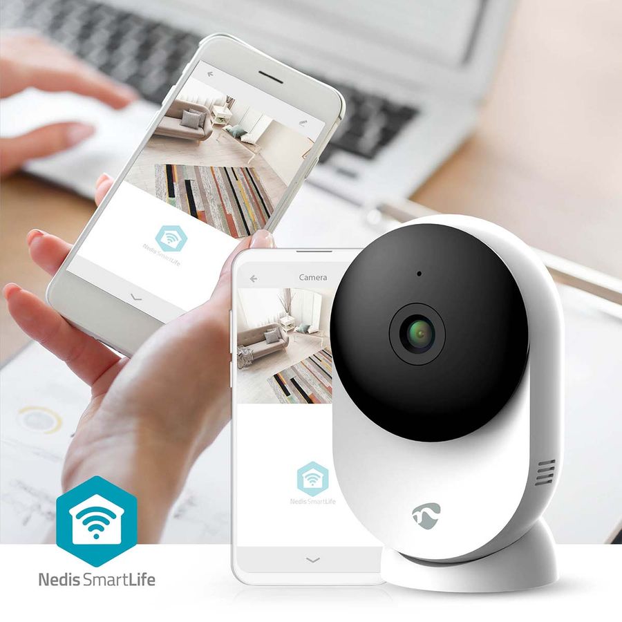 SmartLife Wi-Fi Innendørs kamera, Full HD 1296p, Panorering og vipping, Nattsyn