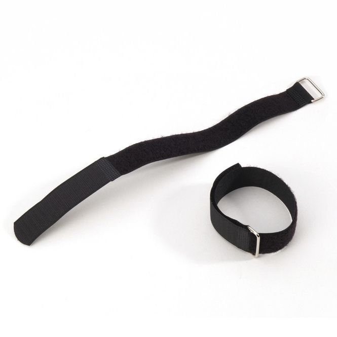 Hovedbilde Adam Hall Cables VR 2020 BLK hook and loop cable tie 200x20 mm black 12 stk.,