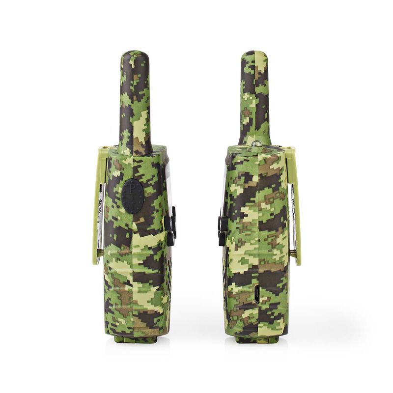 Nedis Walkie-talkie-sett med kamuflasjemønster i en bæreveske