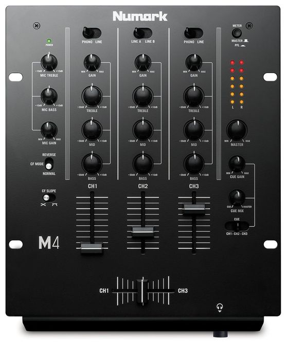 Hovedbilde Numark M4BLACK, 3 kanals DJ / Scratch mikser