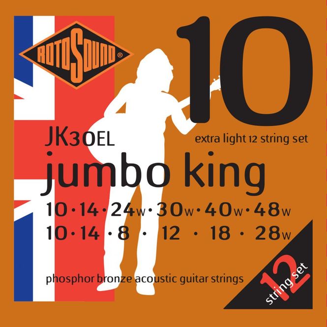 Hovedbilde Rotosound JK30EL Phosphor Bronze 12 String 10-48