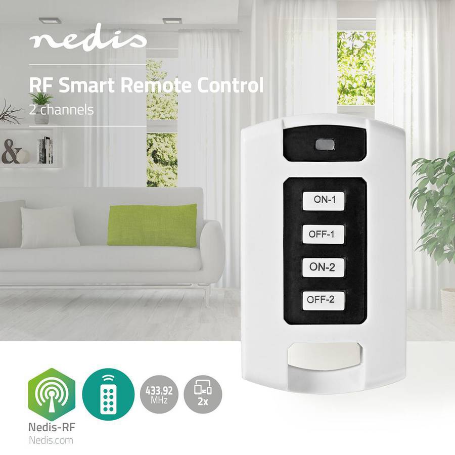 Nedis RF-fjernkontroll - 2 kanaler