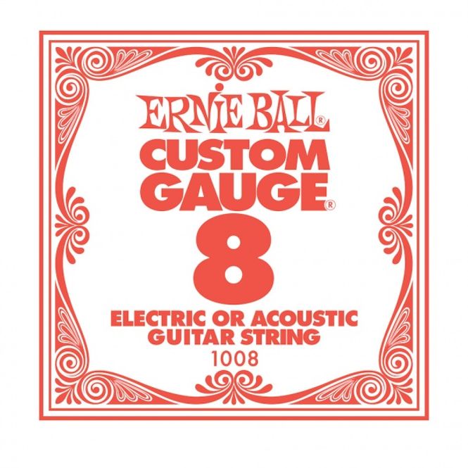 Hovedbilde Ernie Ball EB-1008 Plain steel string, løs streng .008