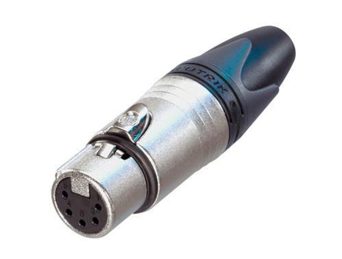 Hovedbilde Neutrik NC5FXX XLR plugg 5P Hun Nikkel