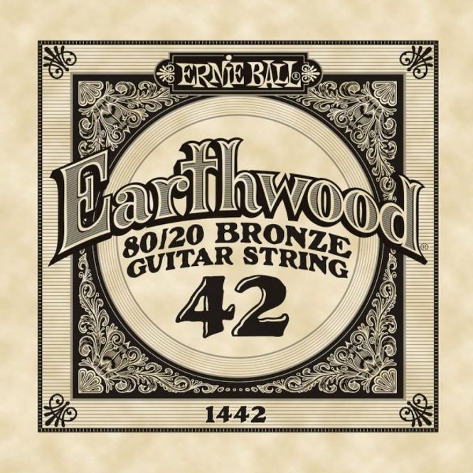 Hovedbilde Ernie Ball EB-1442 Earthwood 80/20 Bronze, løs streng .042