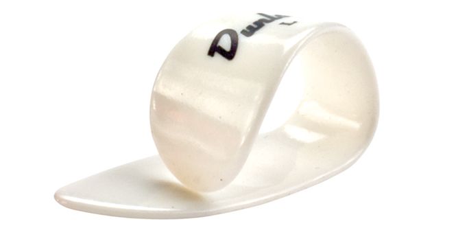 Hovedbilde Dunlop 9003R Tommelplekter, White, Large