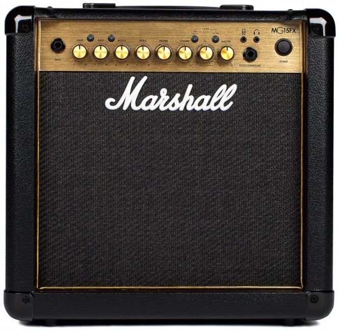 Hovedbilde Marshall MG15GFX Gold Gitarcombo m/ Reverb & Digitale Effekter, 15W