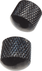 Hovedbilde Yellow Parts EZ1223B – knob , Metall, Sort, 2 stk.