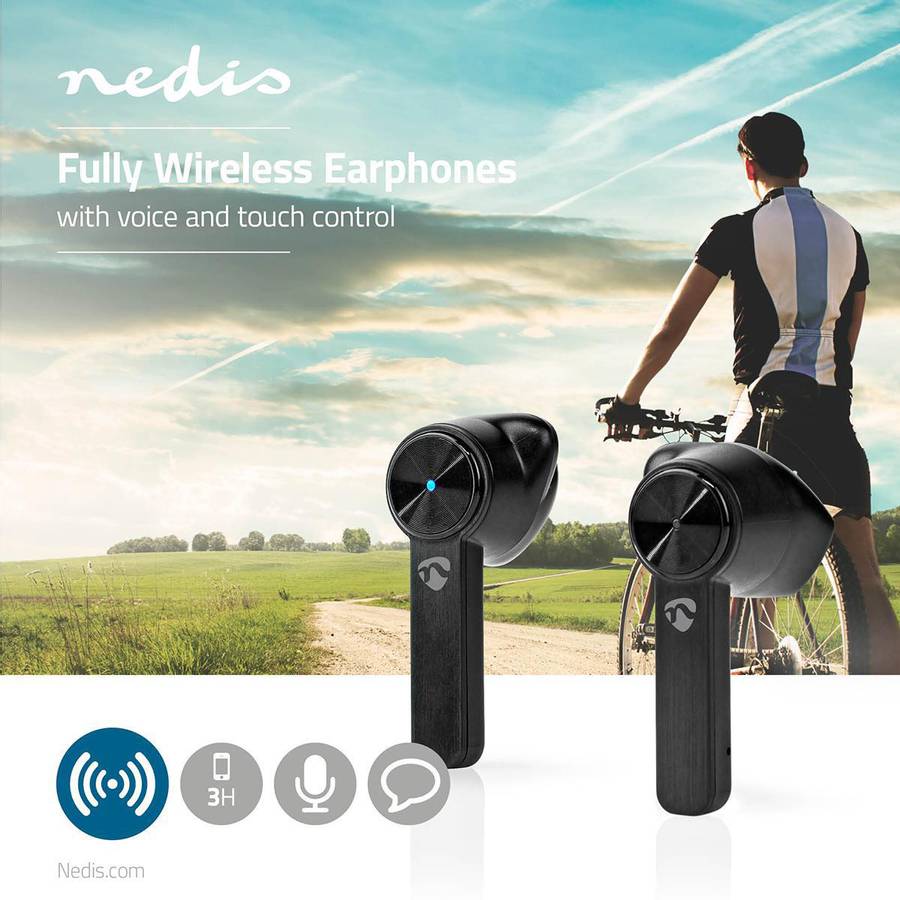 Nedis Bluetooth in-ear hodetelefoner m/ ladeboks