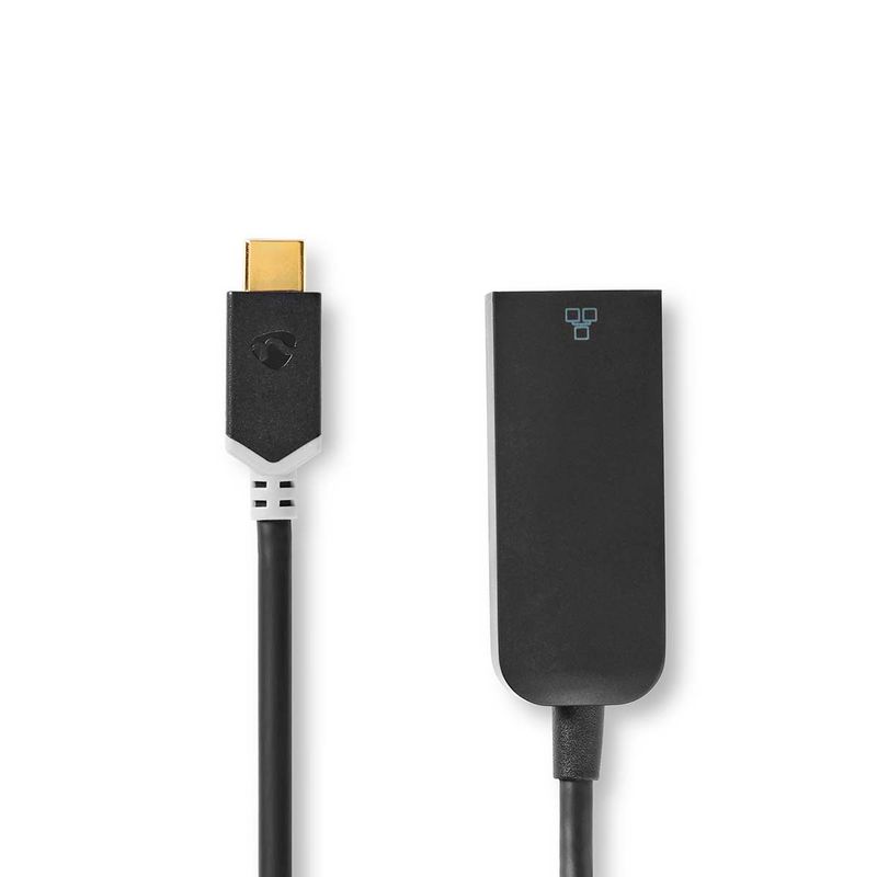 Nedis USB-adapter, USB-C-port til en RJ45-port, 1000 Mbps, 0.20 m