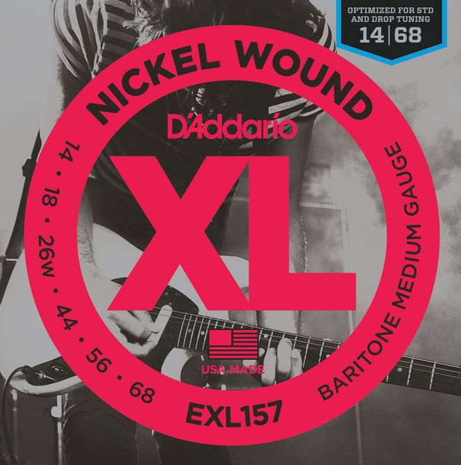 Hovedbilde D'addario EXL157 El-gitar Baritone Nickel Wound 014-068