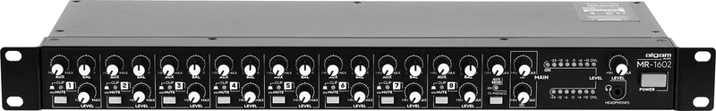 Algam MR-1602 – 8-kanals rackmontert stereomikser