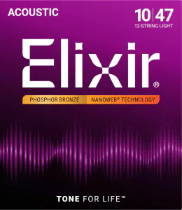 Hovedbilde Elixir 16152 Acoustic Phosphor Bronze 12-String NANOWEB 010-047