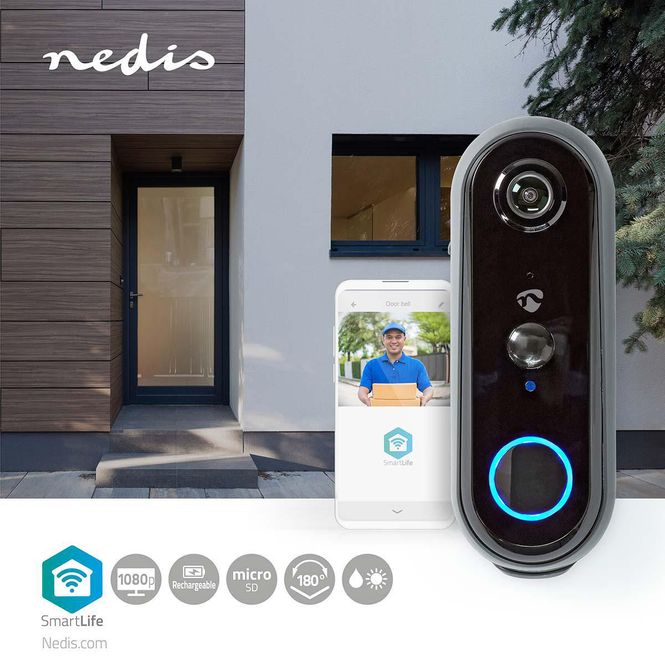 Hovedbilde SmartLife Video Dør Telefon / Ringeklokken med kamera, Wi-Fi, Batteri drevet