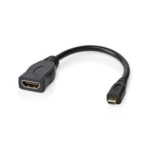 Hovedbilde High Speed ​​HDMI-overgang til Micro HDMI m/Ethernet, 4K@30Hz, 10.2Gb, 0,2m