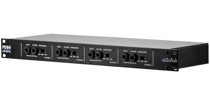 ART PDB4 – 4-kanals passiv DI-boks i 1U rackformat