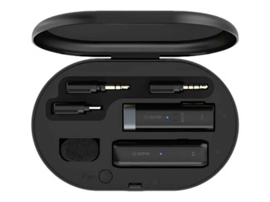 BOYA BY-WM3D 2.4 GHz Trådløsmikrofon for iPhone, kamera og mobil