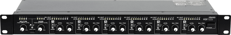 Algam MSR-6226 Rackmount 6-in-2 mixer / 2-in-6 splitter