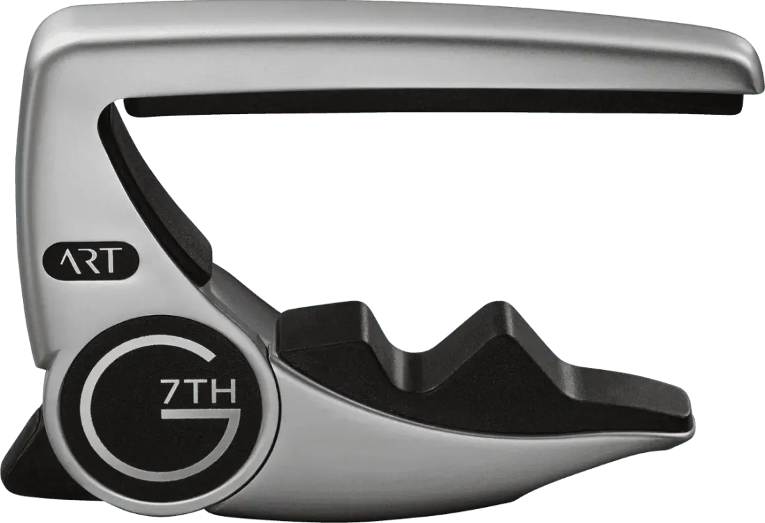 G7TH Capo Performance 3  ART 6 Steel string, Silver
