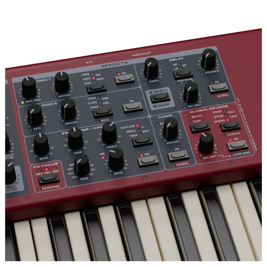 Nord Electro 7 73 semivektede waterfall-tangenter