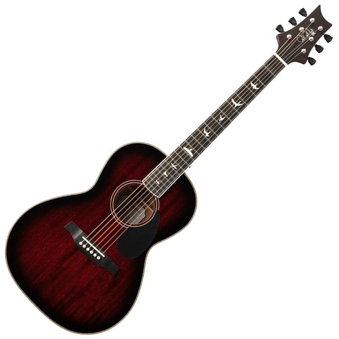 Hovedbilde PRS SE PPE20FG Parlor, m/ Fishman Presys VT Preamp og Gigbag, Fire Red Burst