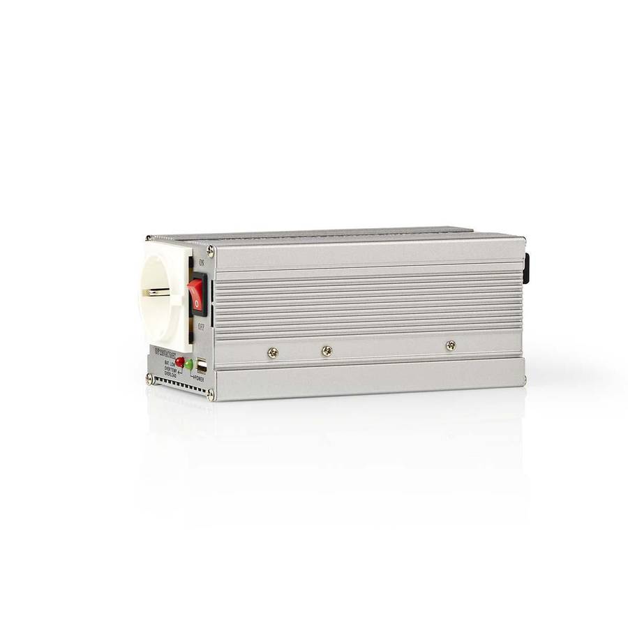 Nedis Power Inverter, Strmomformer fra 12V DC til 230V, 1xUSB port - Topp effekt: 600W