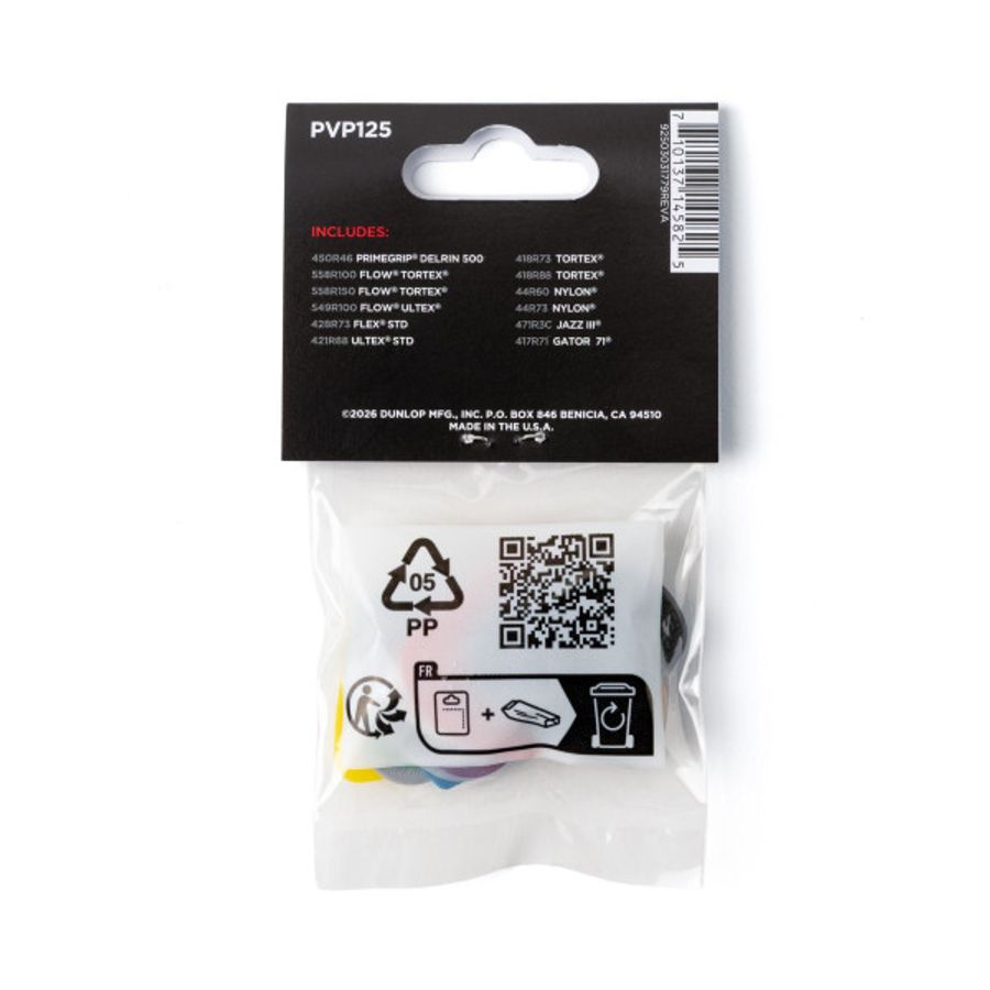 Dunlop PVP125 Recording Pick Variety Pack -12/PLYPK