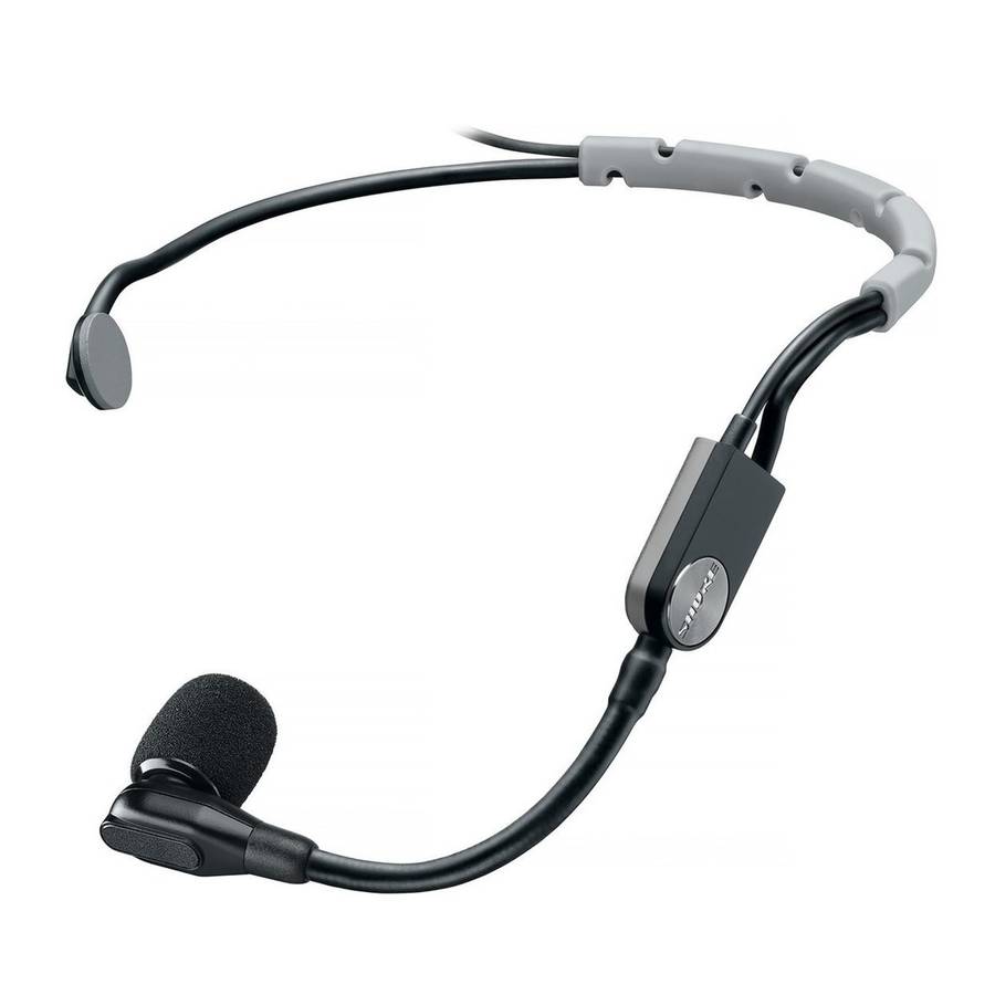 Shure SM35-TQG Cardioid Condensator Hodebøylemikrofon til Trådløssystemer